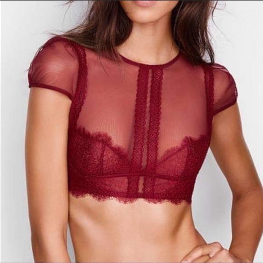 VS Small Red Lace Top